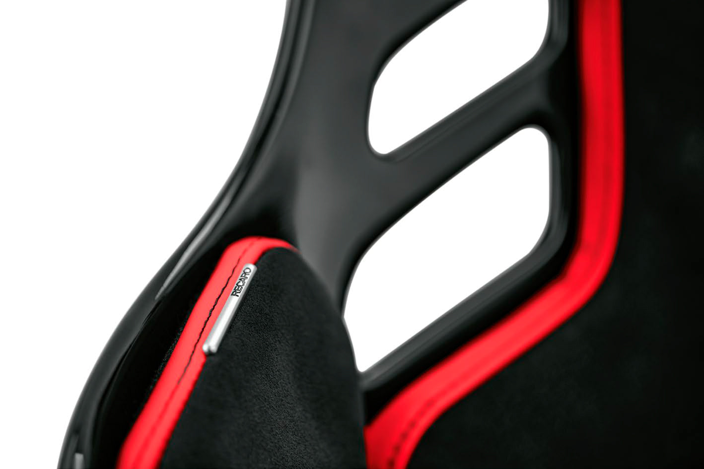 RECARO 076.32.2B22 Race Seat Podium GF Right Side (ABE / FIA 8855-1999) SAB Black Alcantara / Red Leather, Size L Photo-3 