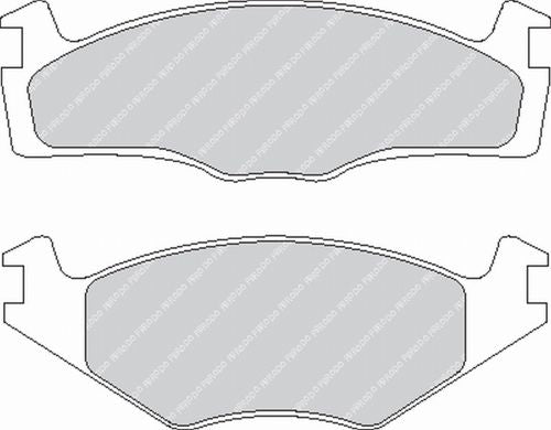 FERODO FCP392H Front Brake Pads DS2500 for VW Golf GTI (Mk1 / Mk2) Photo-0 