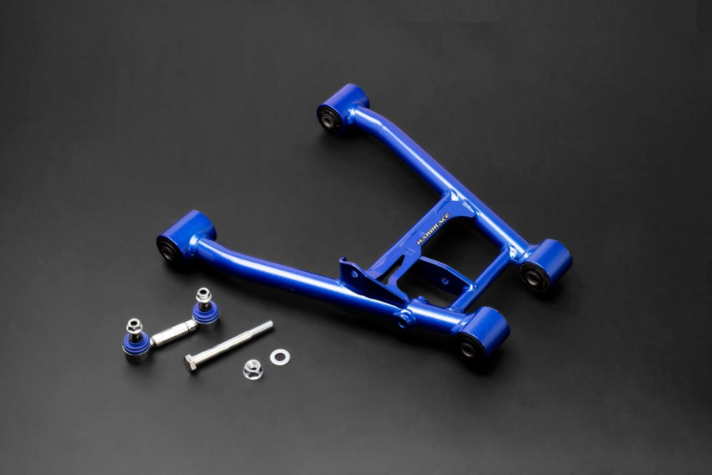 HARDRACE Q1253 Rear tubular lower arm + stab. Link (harden rubber) - 4pcs / set for MAZDA Miata / MX-5 1998-2005 Photo-0 