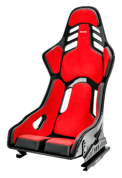 RECARO 076.01.2B23 Race Seat Podium GF Right Side (ABE / FIA 8855-1999) Red Alcantara / Black Leather, Size M Photo-0 