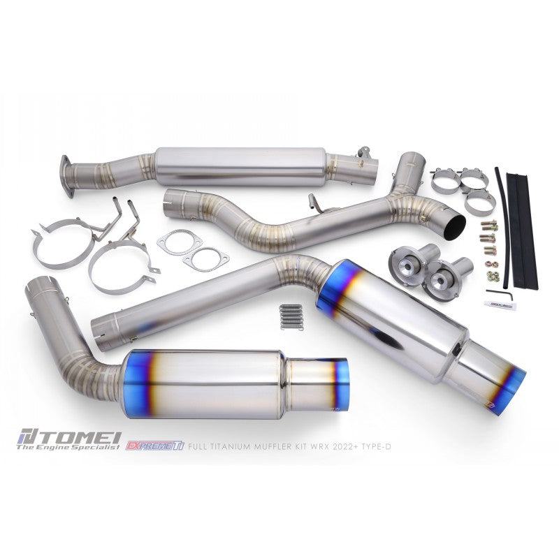 TOMEI TB6090-SB06B Full Titanium Muffler Kit EXPREME TI TYPE-D for SUBARU WRX 2022+ Photo-1 