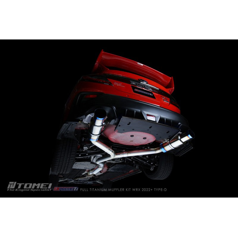 TOMEI TB6090-SB06B Full Titanium Muffler Kit EXPREME TI TYPE-D for SUBARU WRX 2022+ Photo-4 