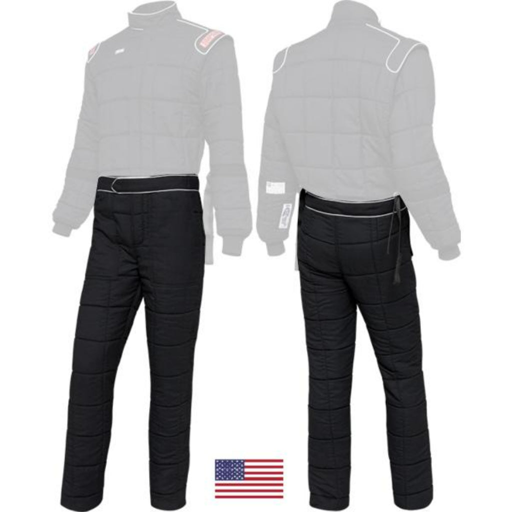 SIMPSON 4802433 RACING DRAG TWO PIECE RACING SUIT SFI 20 PANTS BLACK X-LARGE Photo-0 