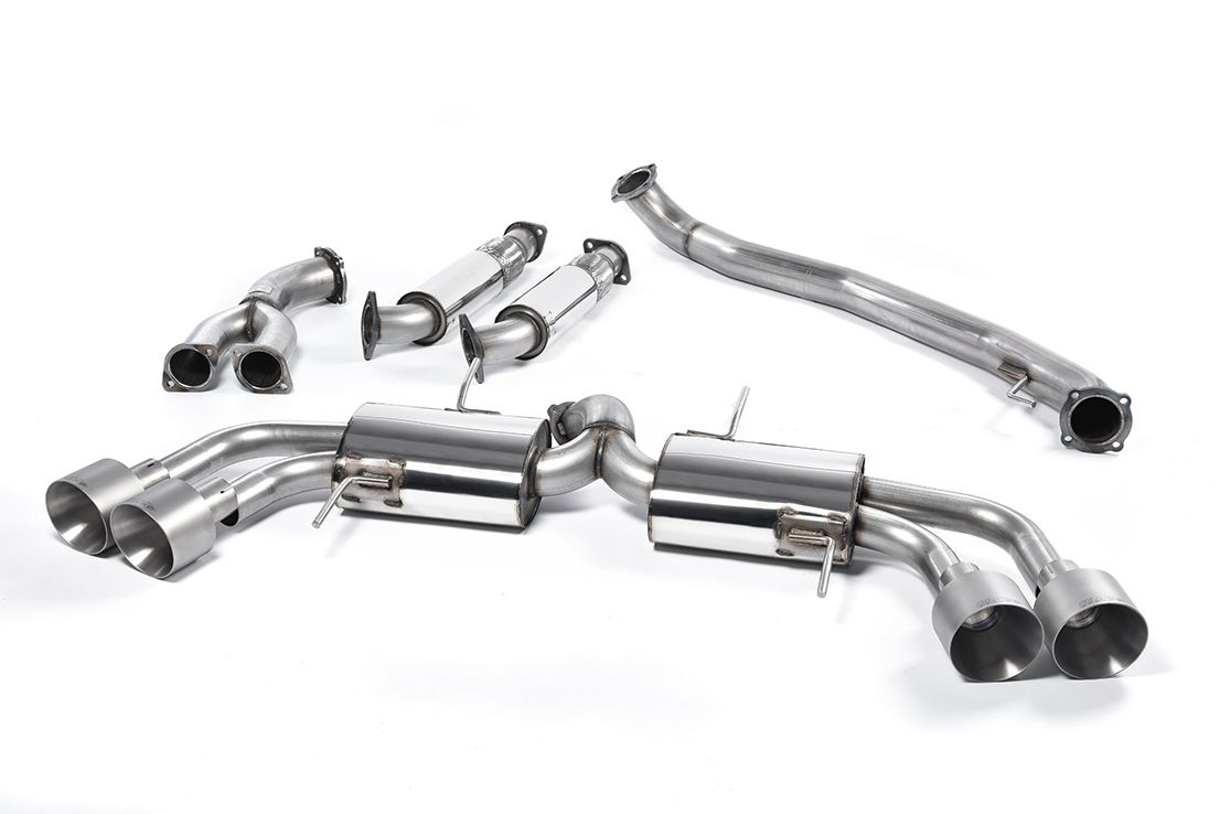 MILLTEK SSXNI011 Primary Cat-back Quad 127mm GT127 NISSAN GT-R R35 Photo-0 