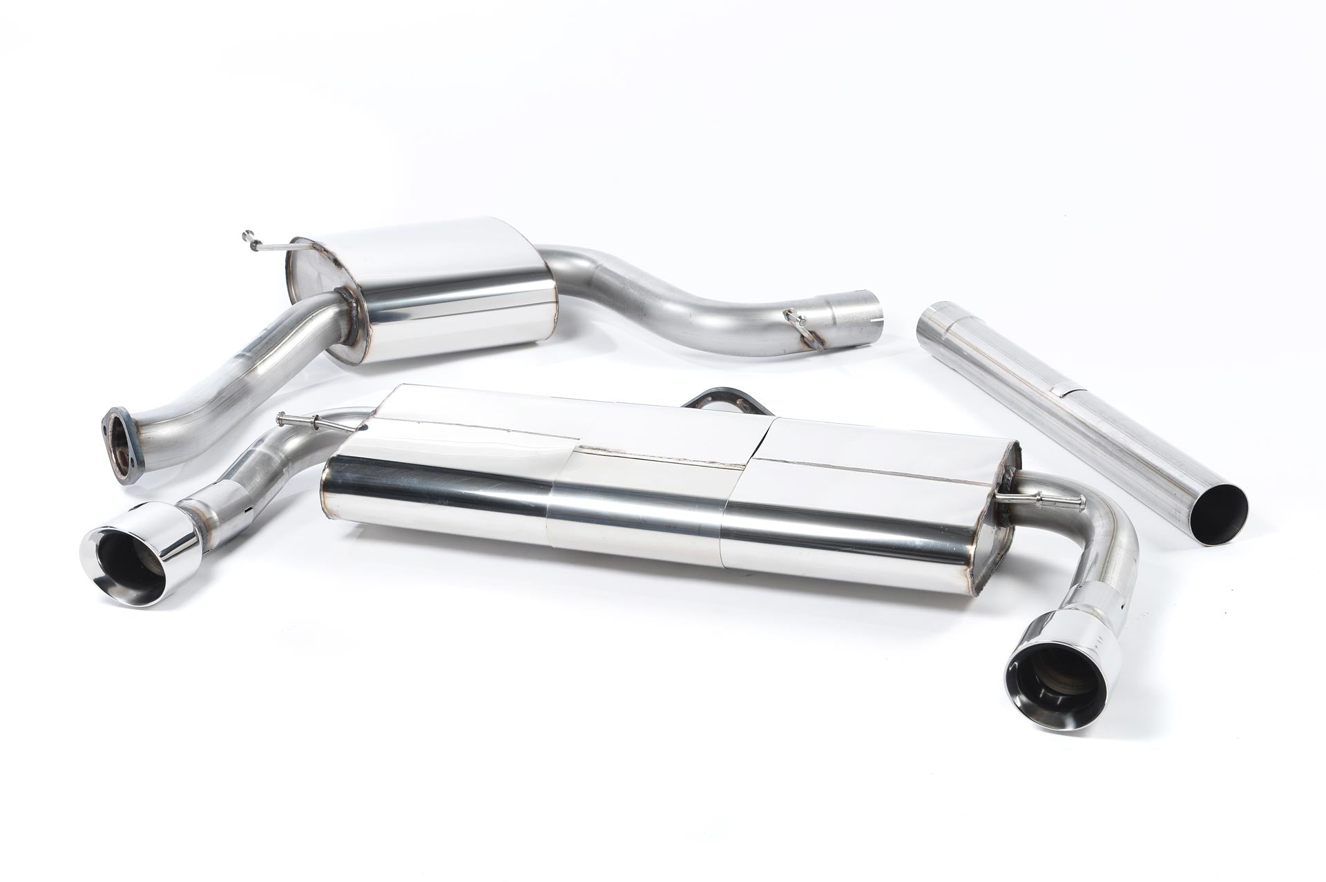 MILLTEK SSXVW225 Cat-back Dual 100mm GT100 ECA VW Golf MK7 GTi (including GTi Clubsport S models) Photo-0 