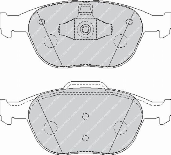 FERODO FCP1568R Front Brake Pads DS3000 for FORD Focus RS 2002-2004 Photo-0 
