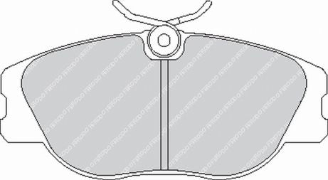 FERODO FCP565H Front Brake Pads DS2500 for PEUGEOT 306 GTI / ALFA ROMEO Spider / GTV Photo-0 