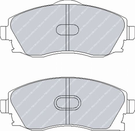 FERODO FCP1424H Front Brake Pads DS2500 for OPEL Tigra / Corsa C Photo-0 