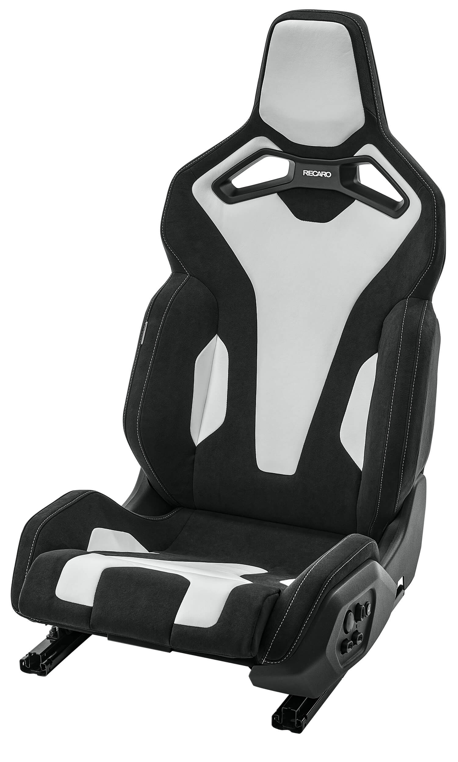 RECARO 653.100.2B49 Sport C Seat, 5 doors, heat, front passenger, leather white/Dinamica black Photo-0 