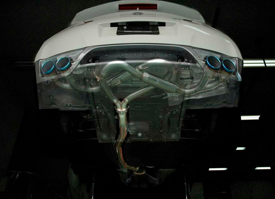 HKS 31021-AN010 Legamax Premium Exhaust for NISSAN R35 GT-R (titanium tips) Photo-2 