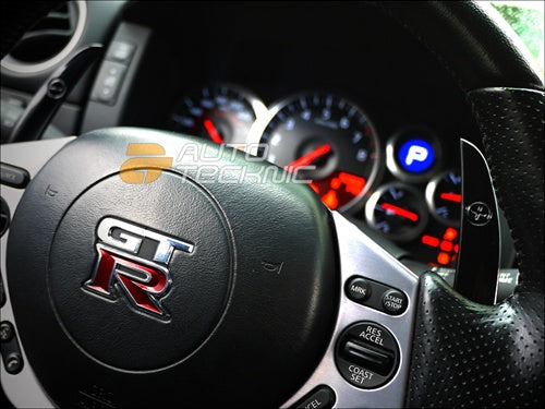 AUTOTECKNIC NS-0030-GB paddle shift switches for NISSAN GT-R/G37/370Z (black glossy) Photo-4 
