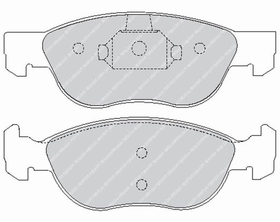 FERODO FCP1056H Front Brake Pads DS2500 for ALFA ROMEO 145 / 146 / Barchetta (183) Photo-0 