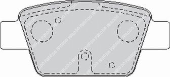 FERODO FCP1469H Rear Brake Pads DS2500 for ALFA ROMEO MiTo (955) / FIAT Stilo (192) Photo-0 
