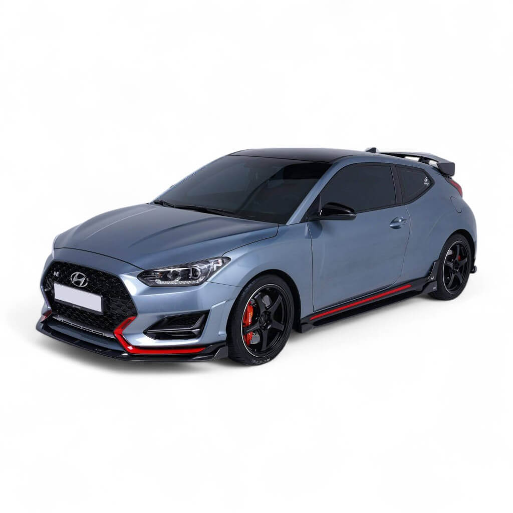 ADRO A10A20-1202 Front Lip V2 (A Type) for HYUNDAI Veloster N 2018- Photo-2 