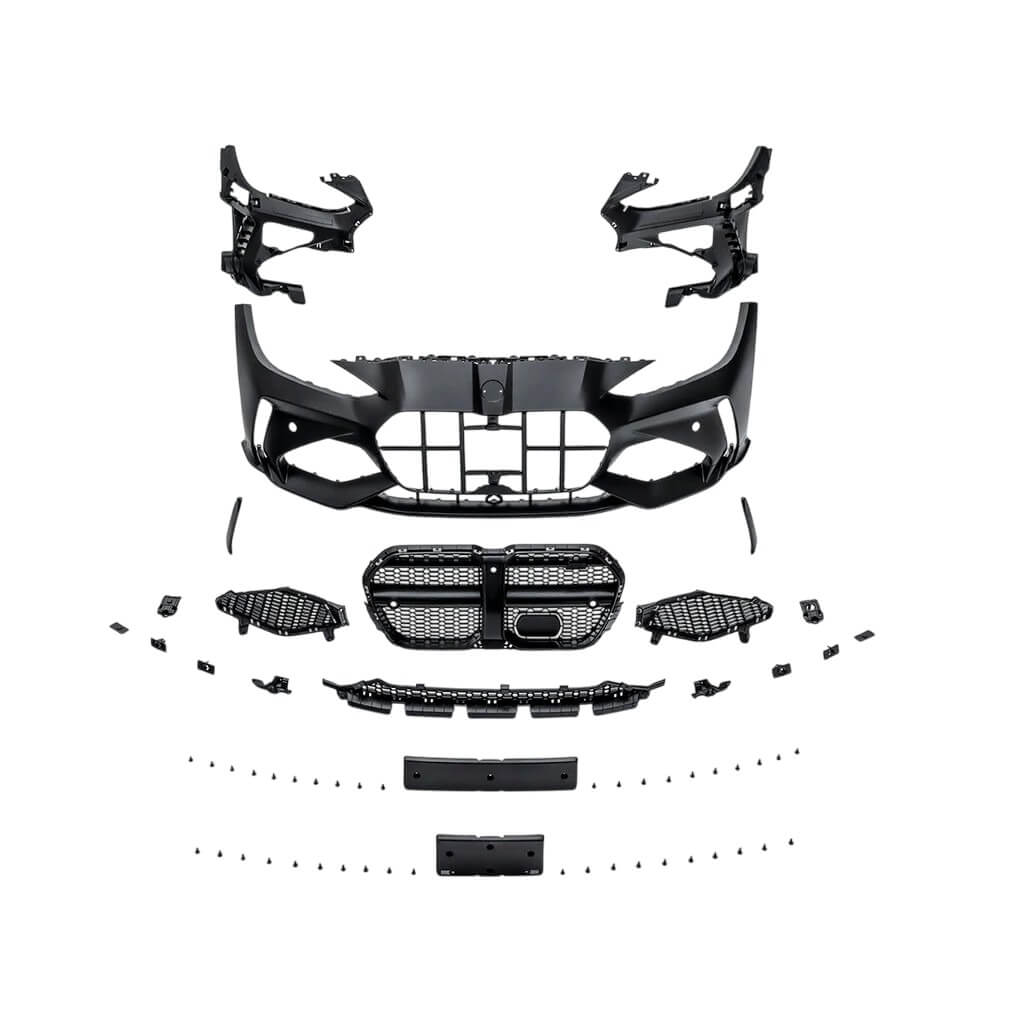 ADRO A14A11-2101/A14A11-1201 Front Bumper + Lip Set for BMW M3 (G80) / M4 (G82 / G83) 2020- Photo-0 