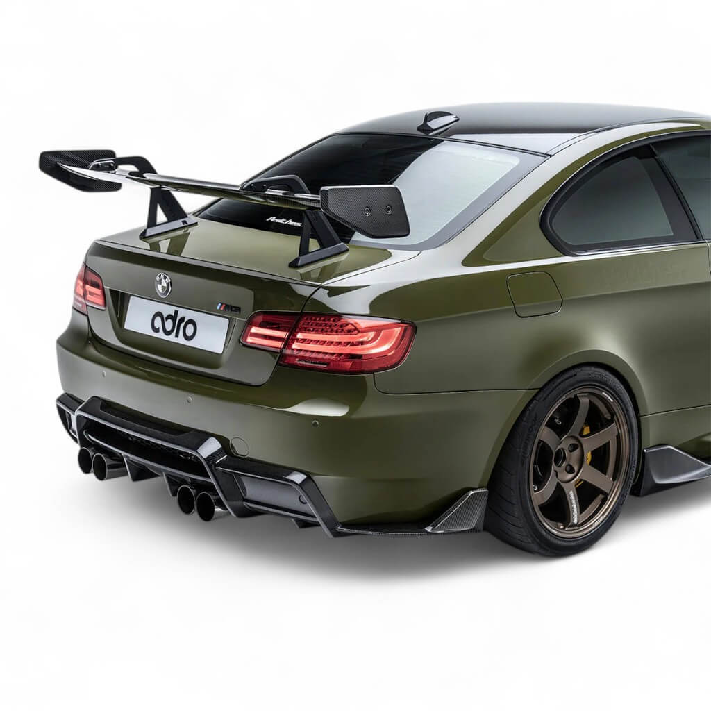 ADRO A14A20-1501 Swan Neck Wing AT-R1, Curved for BMW M3 (E92) Photo-1 