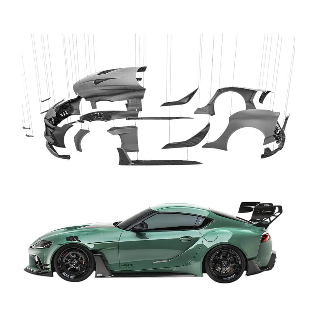 ADRO A18A20-1101-A18A20-1504-A18A20-2401-A18A20-2101 Widebody Kit Option 1 (Full Kit) for TOYOTA GR Supra 2020- Photo-1 