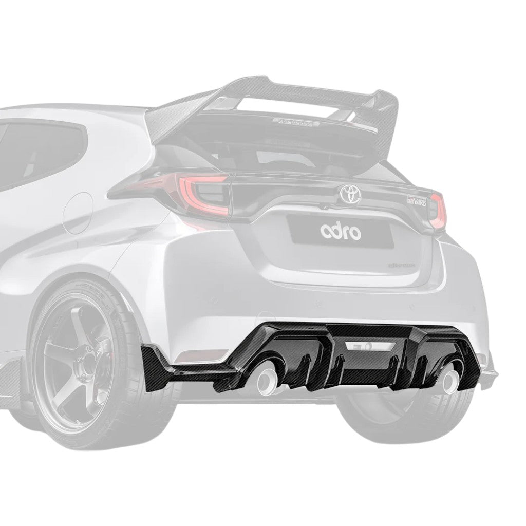 ADRO A18A30-1301 Carbon Fiber Rear Diffuser for TOYOTA GR Yaris (GEN 1) 2020+ Photo-0 