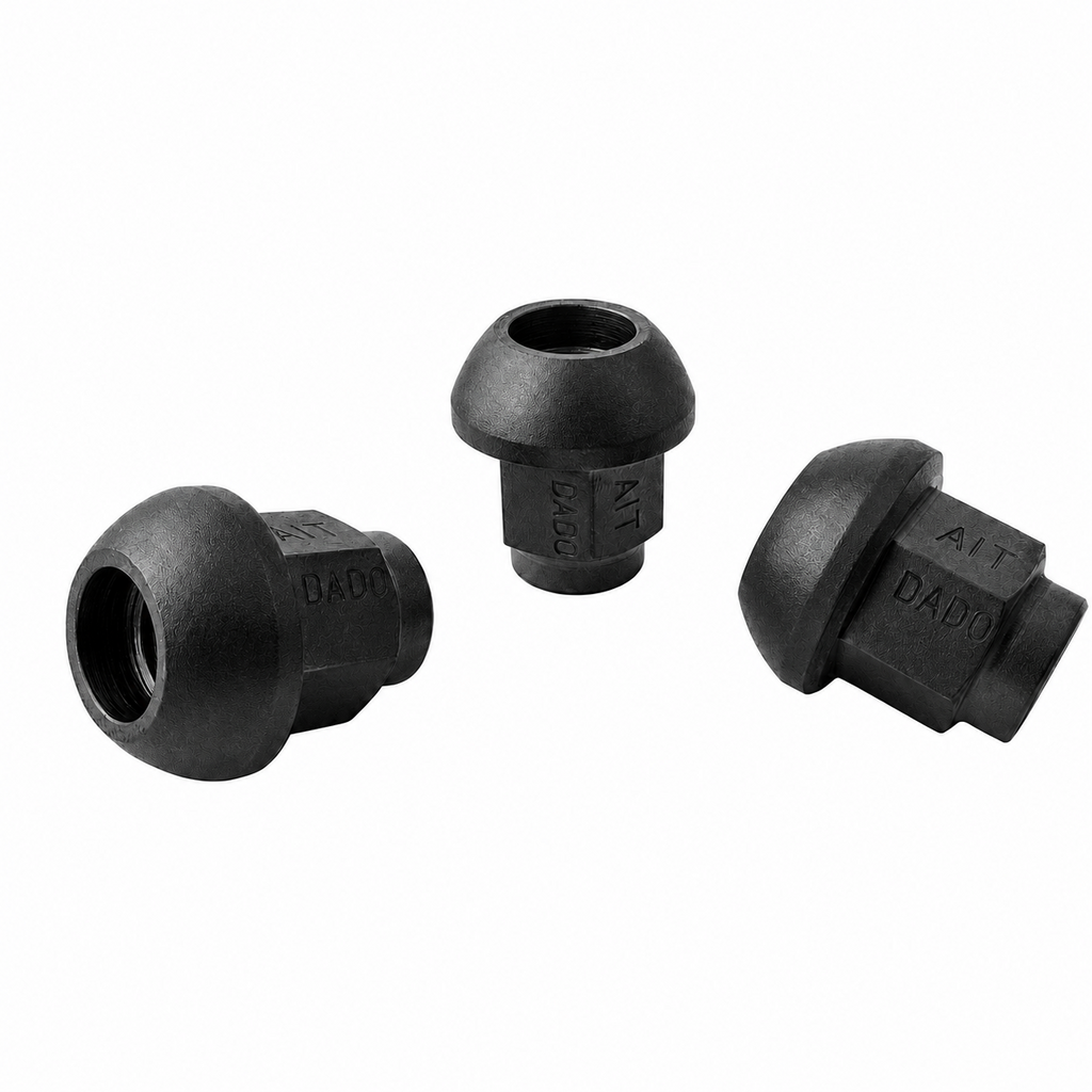 A.I.TECH AIT-DADO-19BLK Wheel nut Antioxide Black 12x1,5 Exag. 17, o.d. 25mm, spherical seat, total lenght 27mm, steel coppered Photo-0 