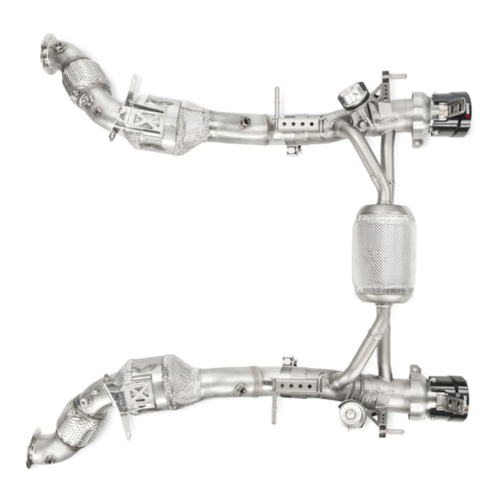 AKRAPOVIC L-FE/SS/2 Link Pipe Set w/o Cat (Stainless Steel) for FERRARI 488 GTB / 488 Spider 2016-2019 Photo-2 
