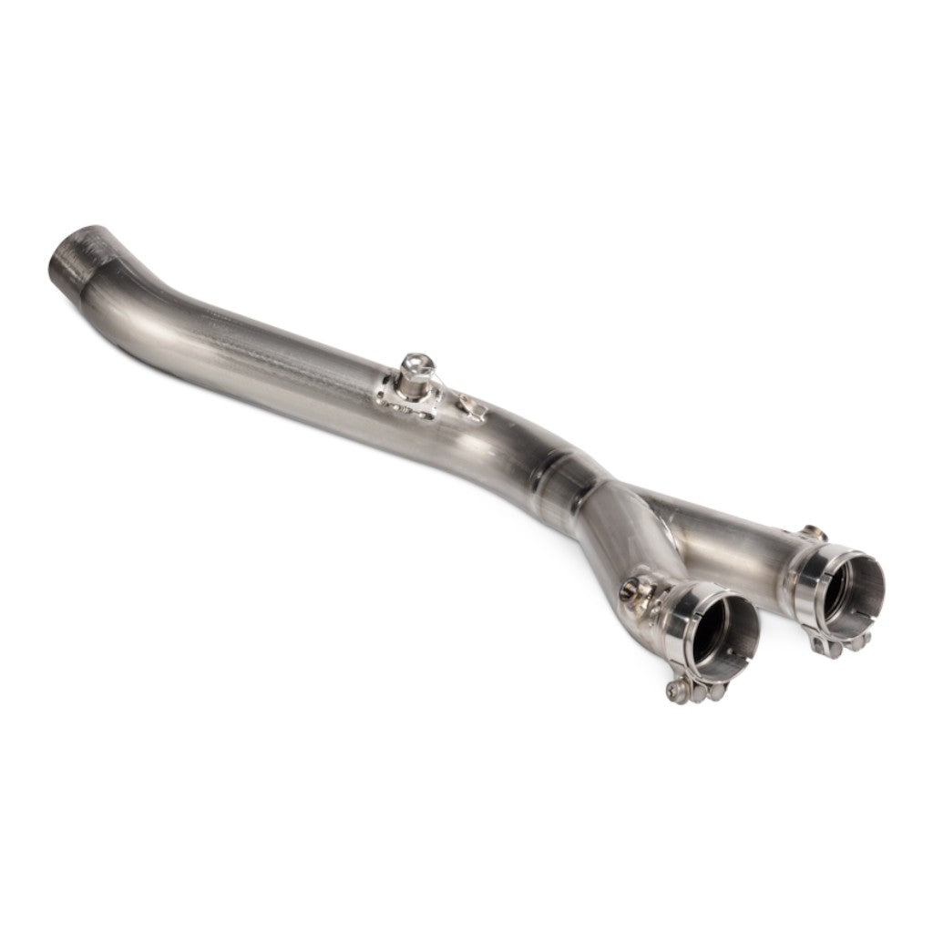 AKRAPOVIC L-Y10SO19/2 Optional Link Pipe/Collector (Titanium) for YAMAHA MT-10/FZ-10 2022-2024 Photo-0 