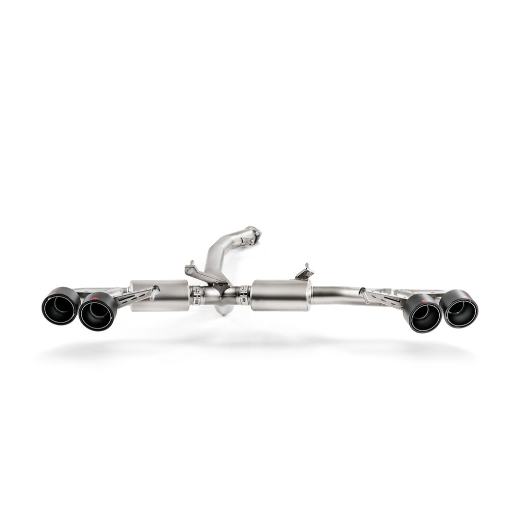 AKRAPOVIC M-NI/T/1H Sport Exhaust System Slip-On Line (Titanium) for NISSAN GT-R (R35) Photo-0 