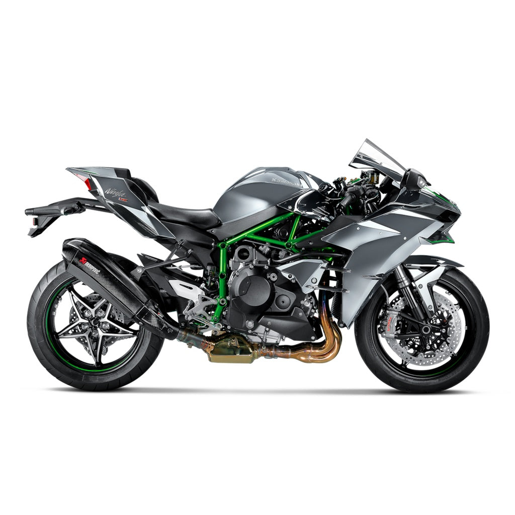 AKRAPOVIC S-K10SO15-HHX2C Muffler Slip-On Line (Carbon) for KAWASAKI Ninja H2 Photo-2 