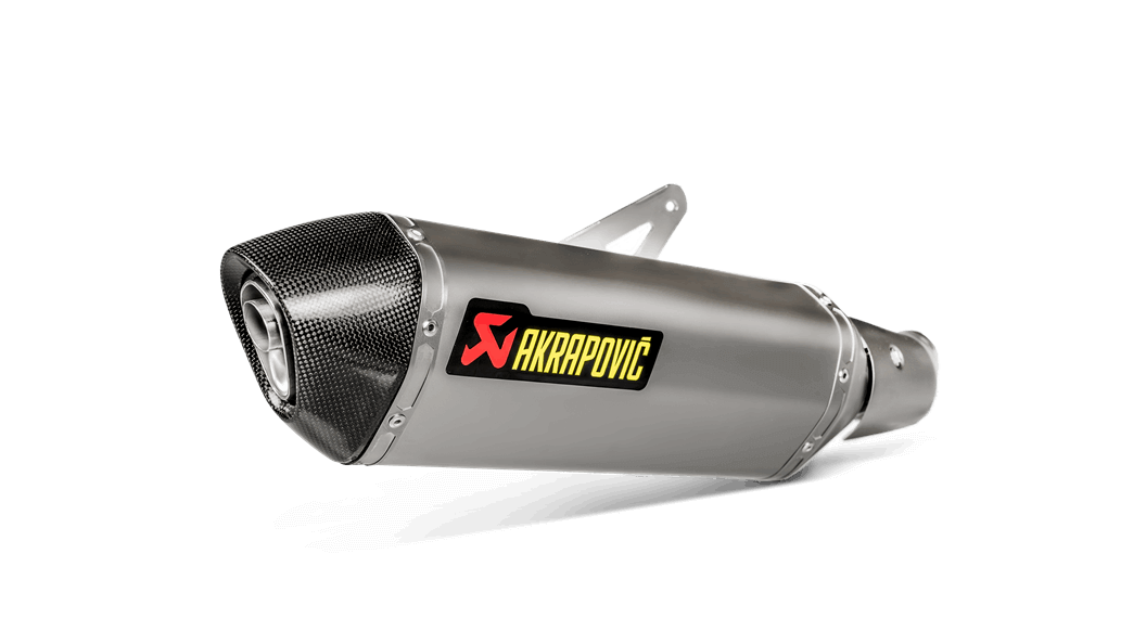 AKRAPOVIC S-K4SO7-HRT Exhaust System Slip-On Line (Titanium) for KAWASAKI Ninja 400 2018-2023 Photo-0 