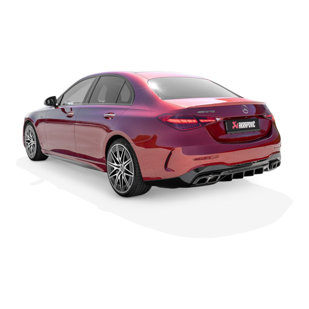 AKRAPOVIC S-ME/T/18H Exhaust Mufflers Slip-On Line (Titanium) for MERCEDES-AMG C63 S E Performance / C43 4Matic (W206 / S206) Photo-3 