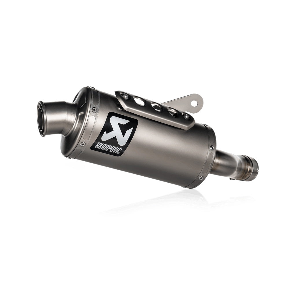 AKRAPOVIC S-T4SO1-HDT Muffler Slip-On Line (Titanium) for TRIUMPH Scrambler 400 X / Speed 400 2023- Photo-0 