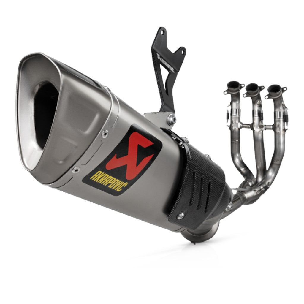 AKRAPOVIC S-T7E1-APLT Exhaust System Evolution Line (Titanium) for TRIUMPH Street Triple / Daytona 765 S / R / RS 2020-2025 Photo-0 