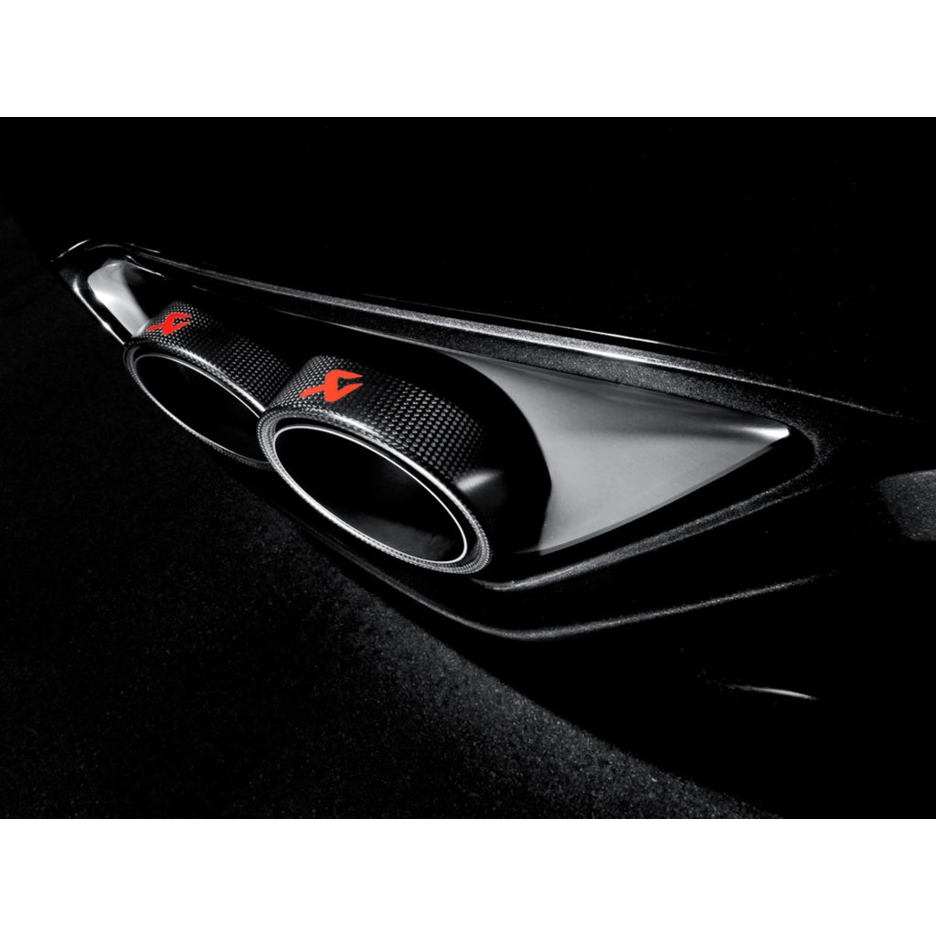 AKRAPOVIC TP-NIR35C Tail Pipe Set (Carbon, Dia 125 mm) for NISSAN GT-R (R35) / CHEVROLET Corvette ZO6/ZR1 (C6) Photo-3 