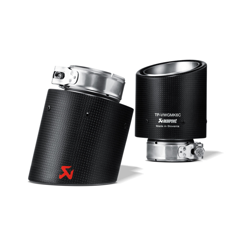 AKRAPOVIC TP-VWGMK6-CA Tail Pipe Set (Carbon) for VW Golf GTi / GTD / TSI 1.8 / TSI 1.4 (Mk6) 2009-2012 Photo-1 