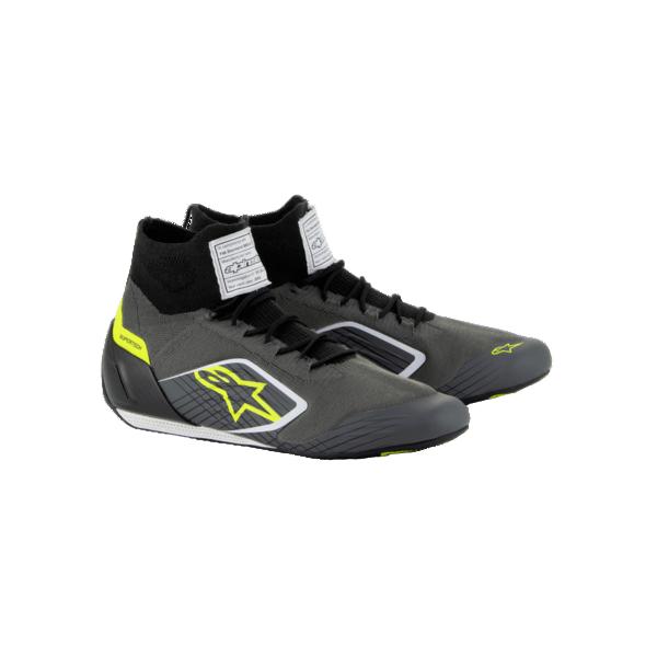 ALPINESTARS 2710125-9179-41 Shoes Supertech Autoracing, Gray / Black / Yellow, Size 41 Photo-0 