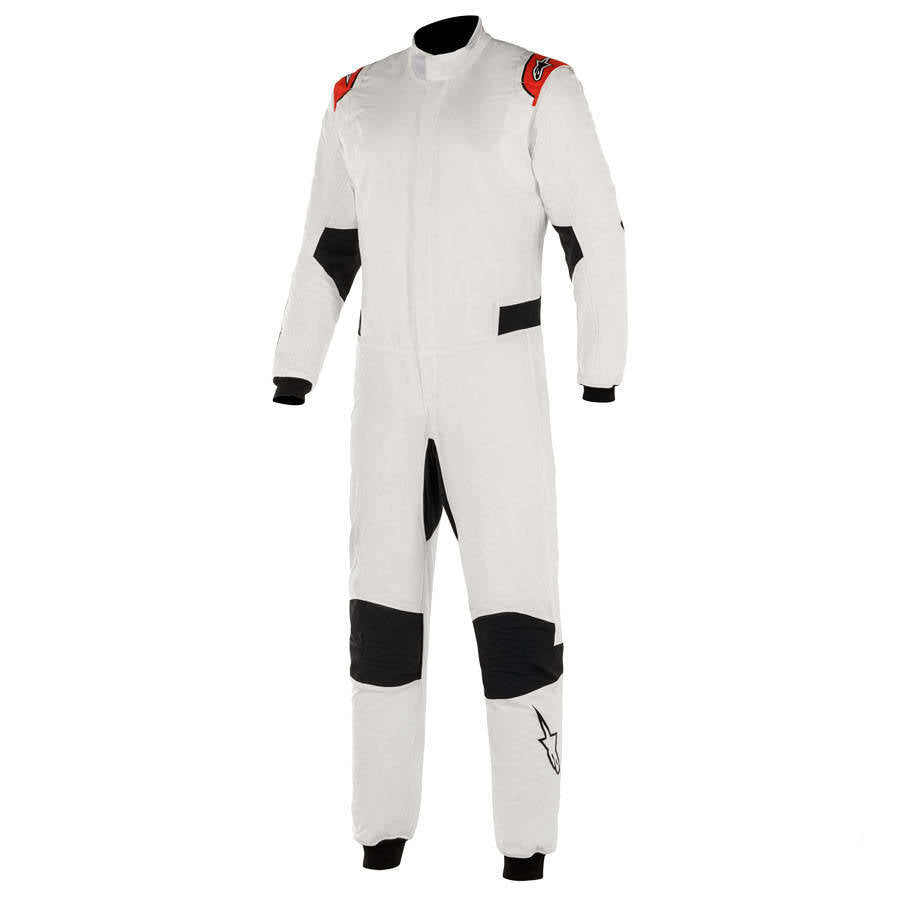 ALPINESTARS 3350220_23_62 Auto racing suit Hypertech V2 White / Red, Size 62 Photo-0 