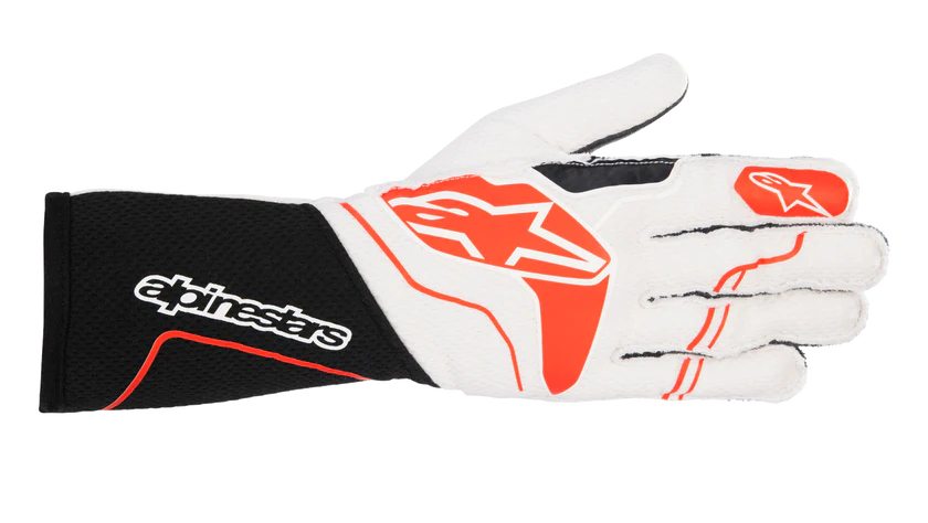 ALPINESTARS 3550123_123_3XL Auto racing gloves Tech-1 ZX V3 Black / White / Red, Size 3XL Photo-0 