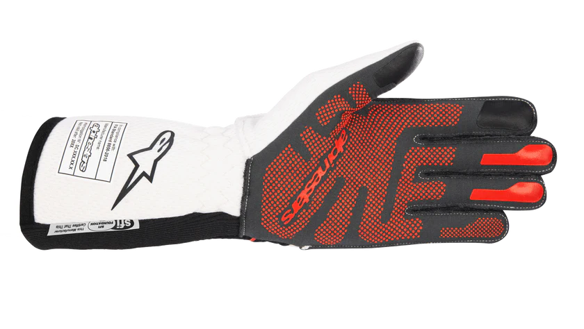 ALPINESTARS 3550123_123_3XL Auto racing gloves Tech-1 ZX V3 Black / White / Red, Size 3XL Photo-1 