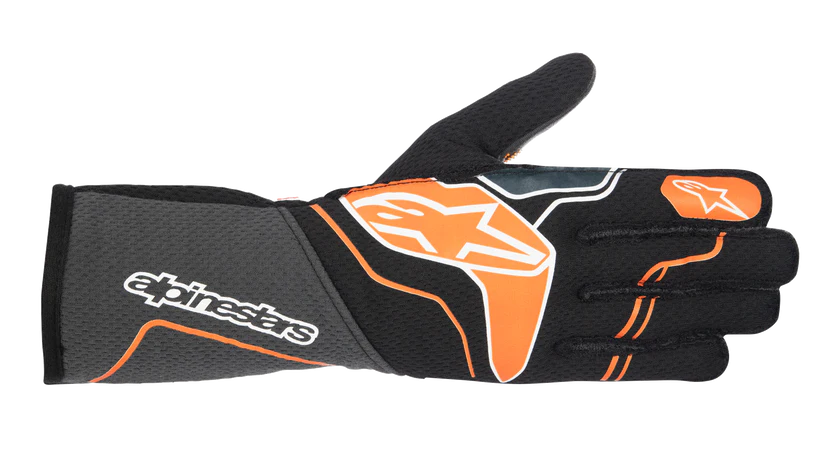 ALPINESTARS 3550123_156_3XL Auto racing gloves Tech-1 ZX V3 Black / Orange fluo, Size 3XL Photo-0 