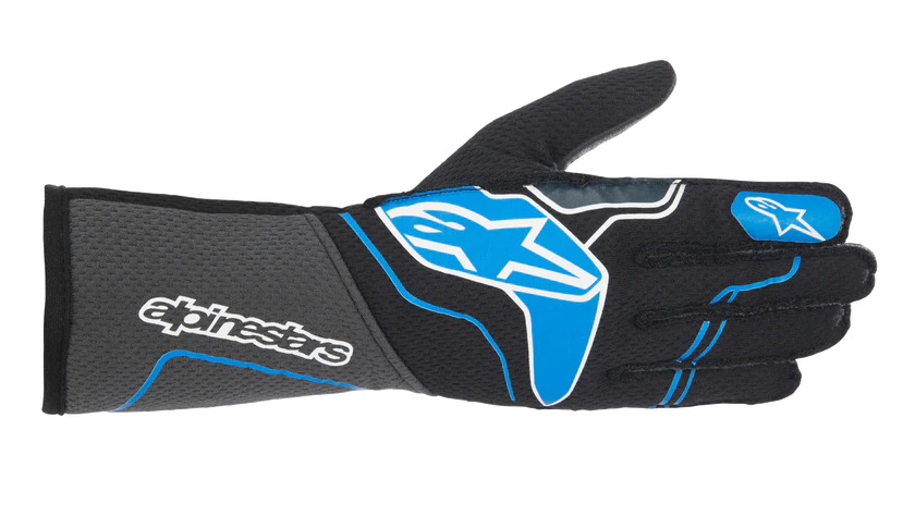 ALPINESTARS 3550123_17_3XL Auto racing gloves Tech-1 ZX V3 Black / Blue, Size 3XL Photo-0 