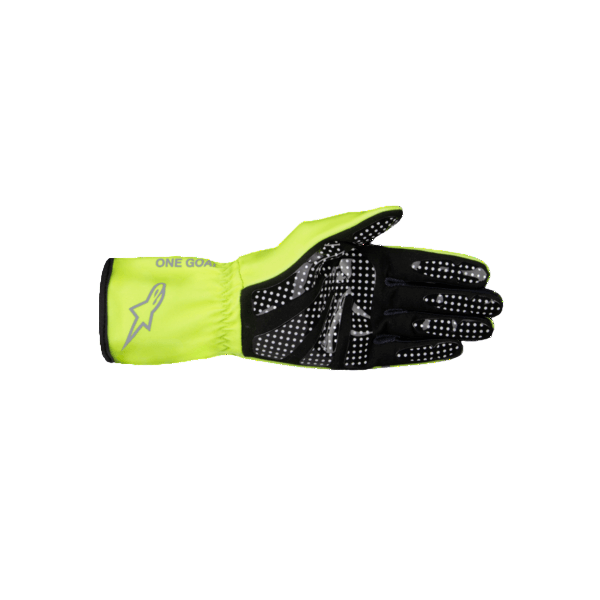 ALPINESTARS 3550625-594-XL Gloves for Karting Tech-1 K Race V2, Fluo Yellow / Mid Gray / Dark Silver, Size XL Photo-1 