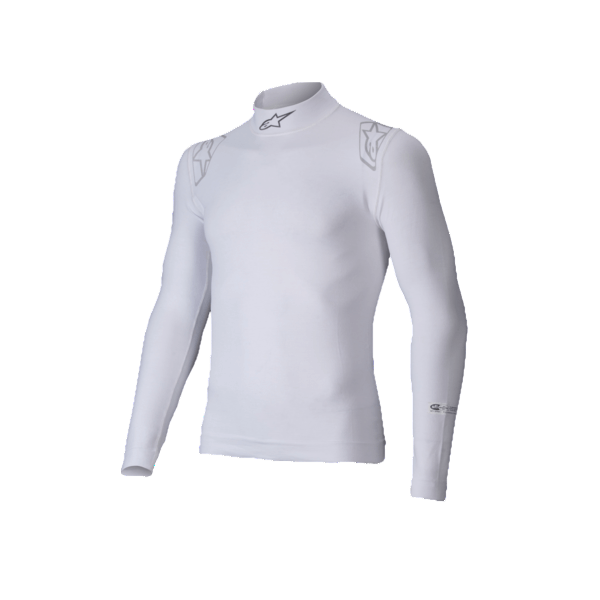 ALPINESTARS 4750325-20-M Top L/S ZX Evo V3 FIA/SFI, White, Size M Photo-0 