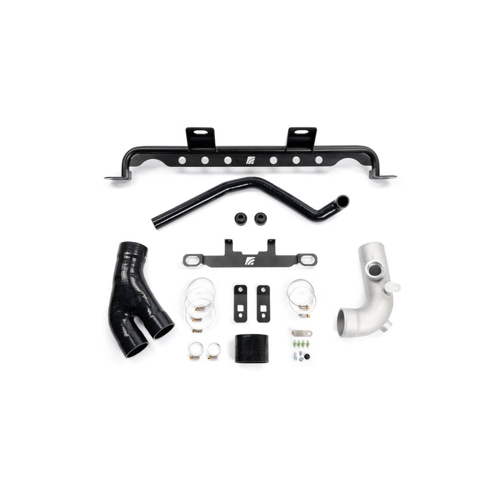 AMS AMS.55.09.0002-4 Intercooler Kit (Black / Powder Coat / without AMS Logo) for FORD F-150 Raptor 3.5L EcoBoost 2017- Photo-1 