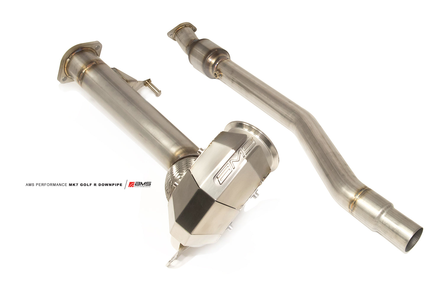 AMS AMS.21.05.0001-2 Upgraded 3″ Downpipe VW GOLF R MK7 (race) Photo-1 