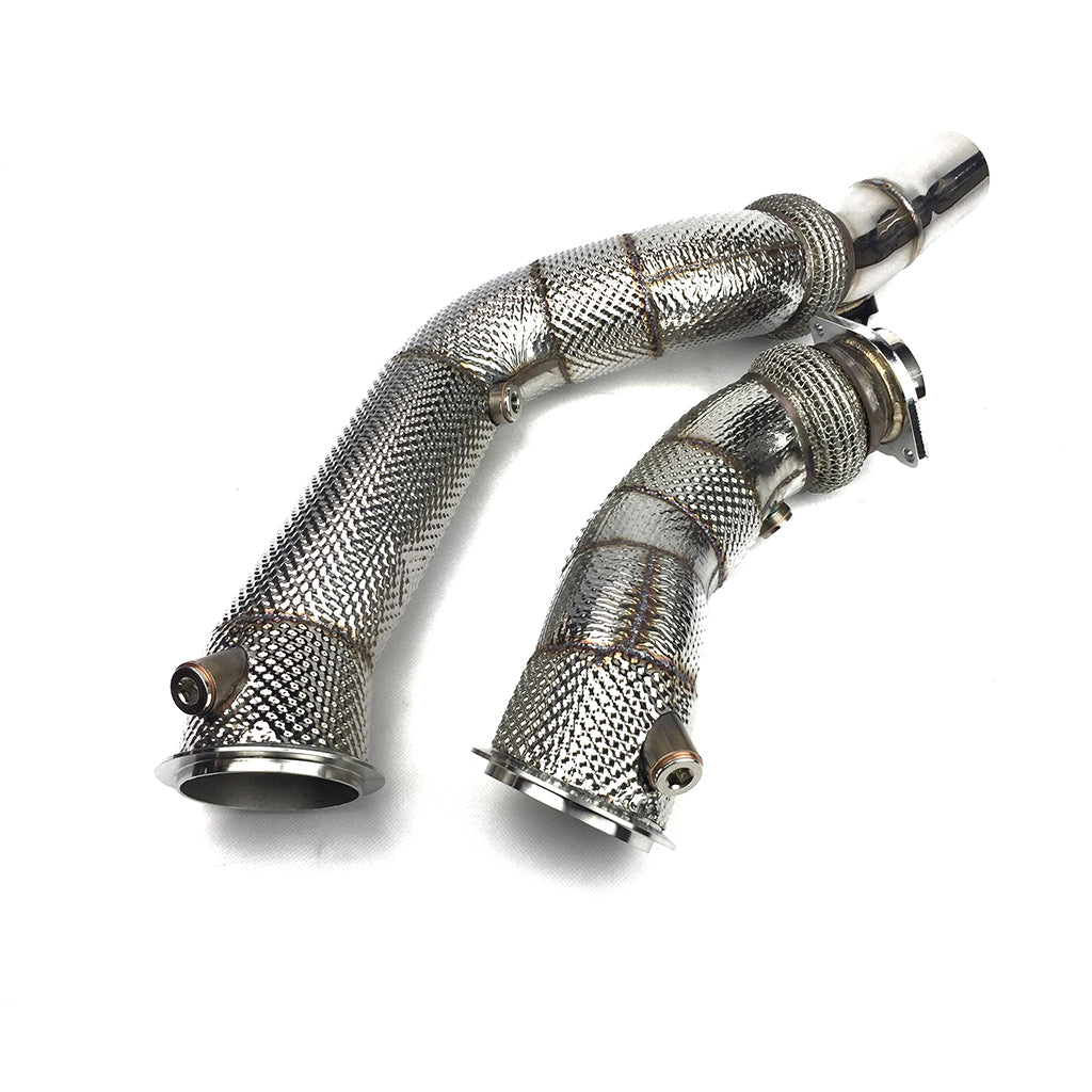 ARD 186631-01 Catless Downpipe Set with Heat Shield for BMW M3 (F80) / M4 (F82 / F83) Photo-2 