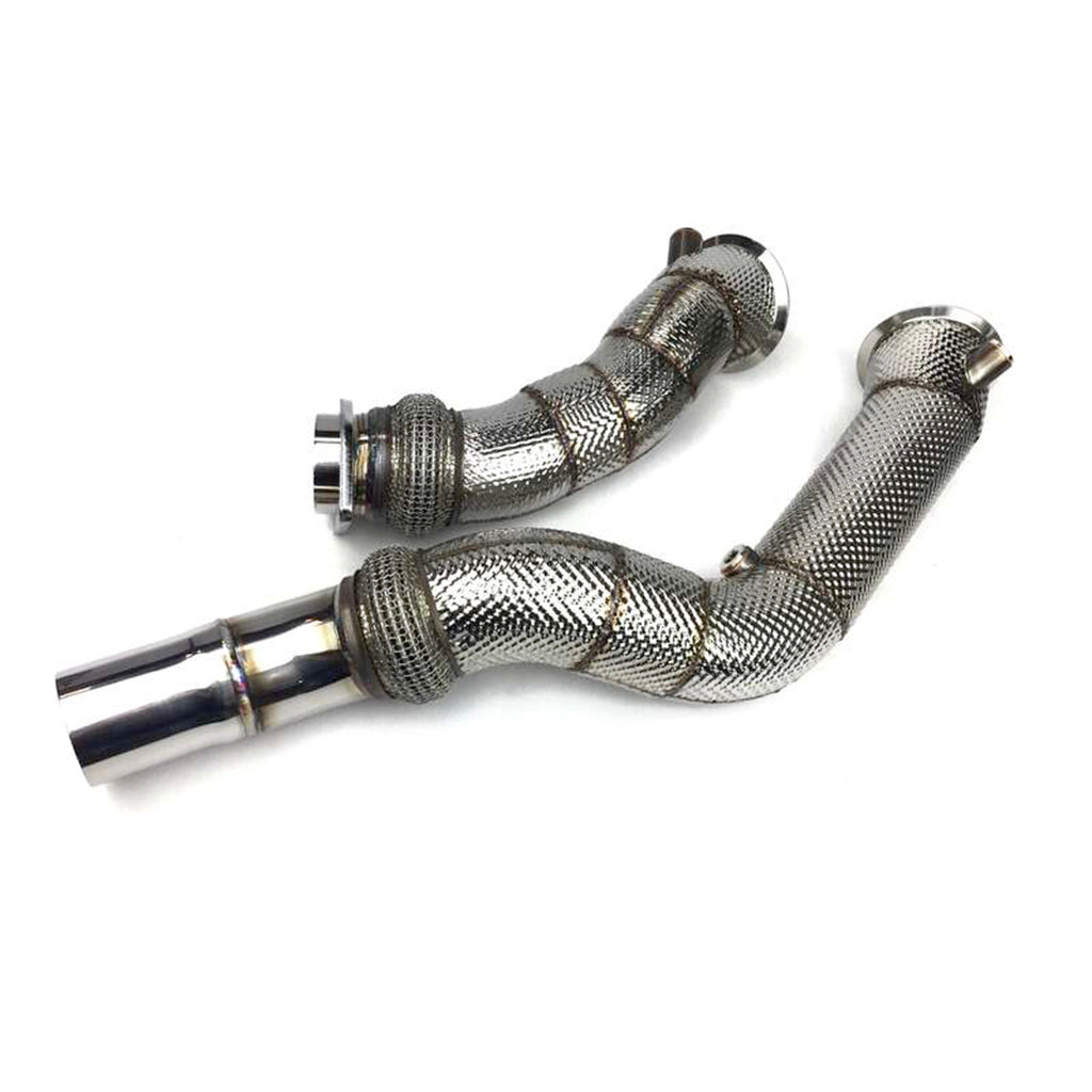 ARD 186631-01 Catless Downpipe Set with Heat Shield for BMW M3 (F80) / M4 (F82 / F83) Photo-0 