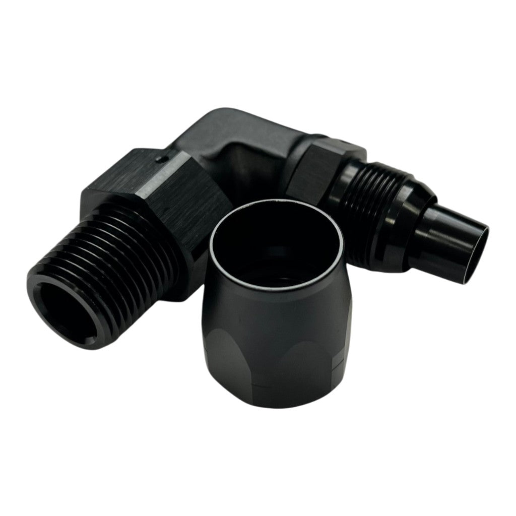 ARD ARANCUT8290-10D Forged Style Cutter Hose Ends 90 degree AN10 to 1/2" NPT Photo-4 