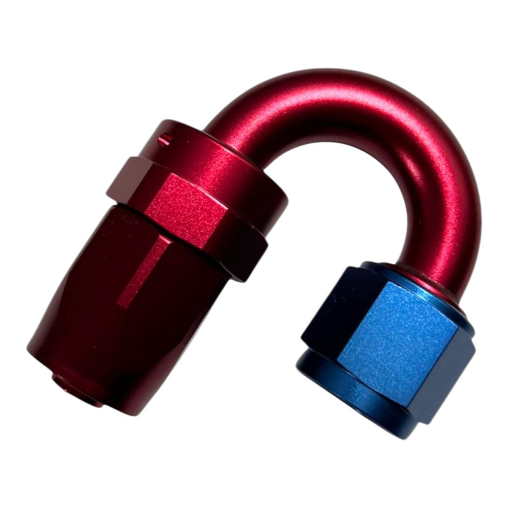 ARD ARE0209-1810-RED/BLU Fitting, Hose End AN10 180° Degree Red/Blue Photo-0 