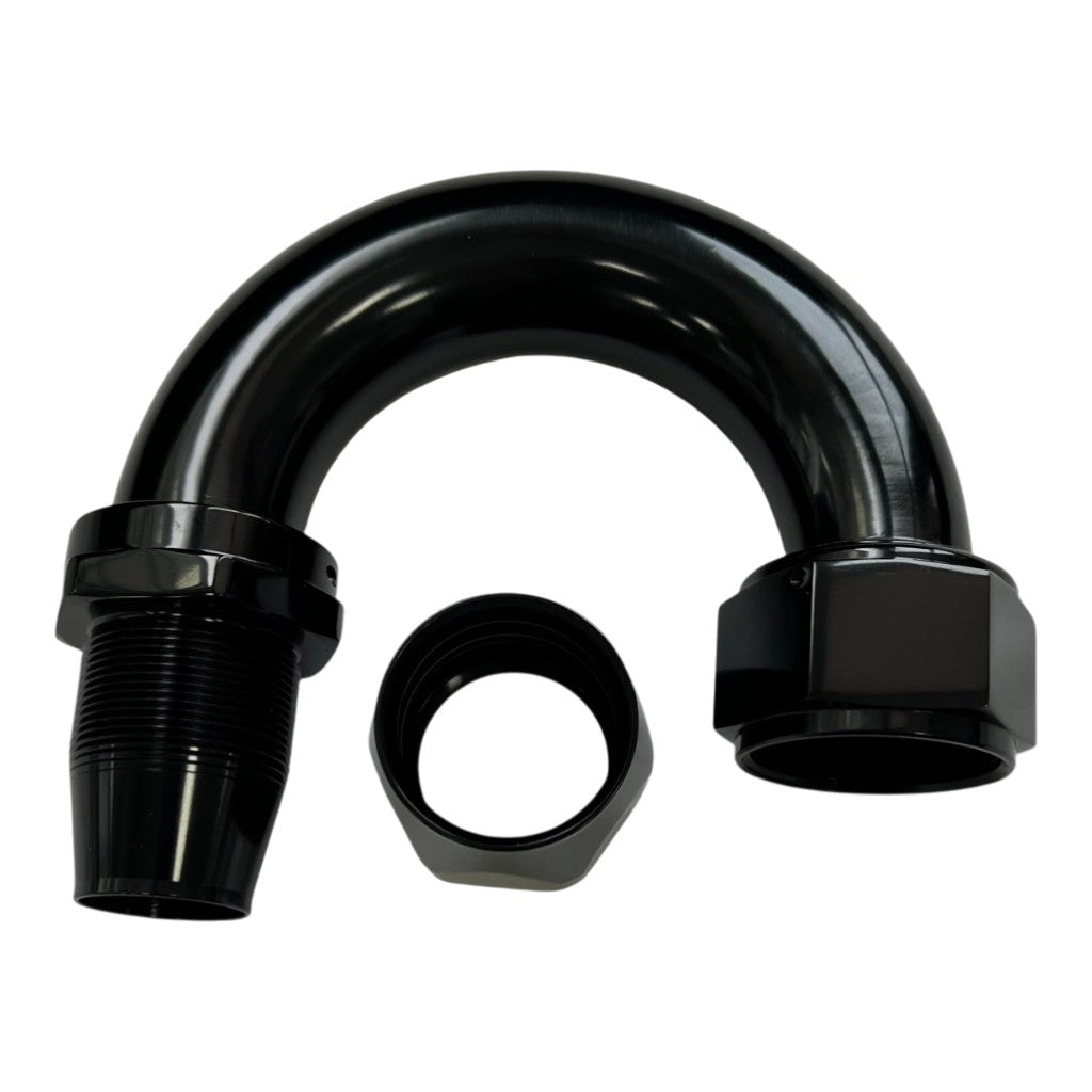 ARD ARE0209-1816B Fitting, Hose End 180° Degree AN16 Black (1136-18016BK) Photo-1 