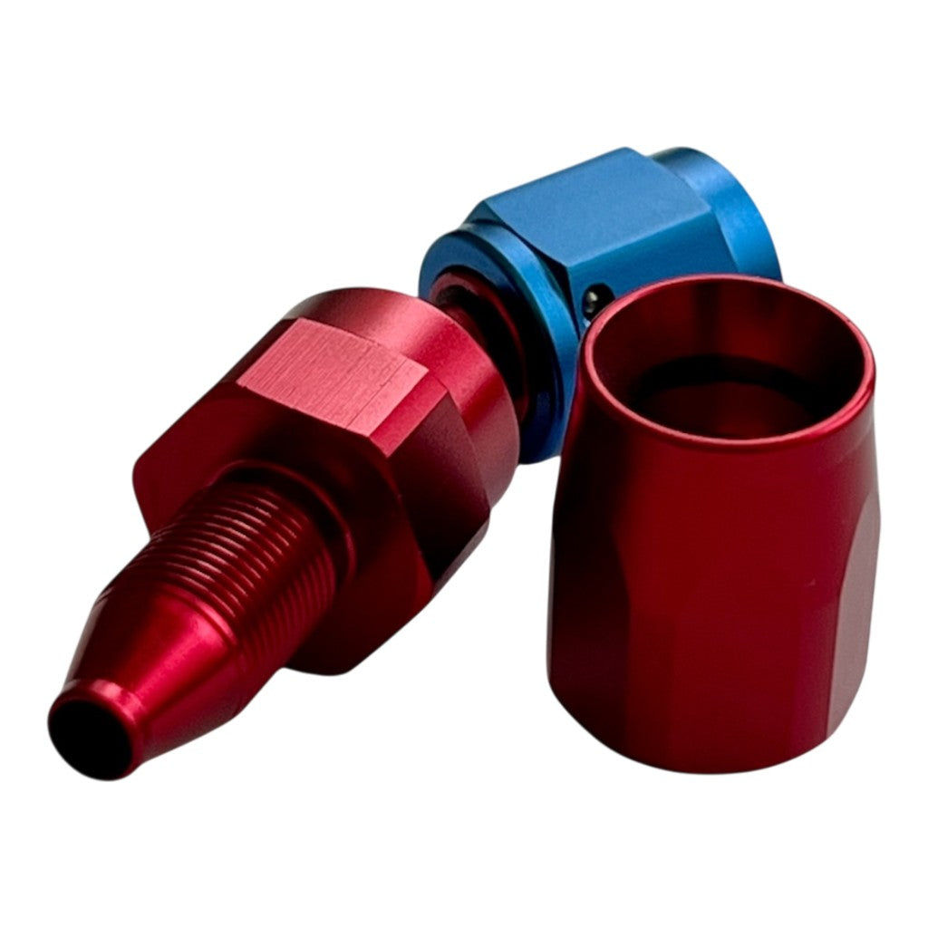 ARD ARE0209-3004-RED/BLU Fitting, Hose End AN4 30° Degree Red/Blue Photo-2 