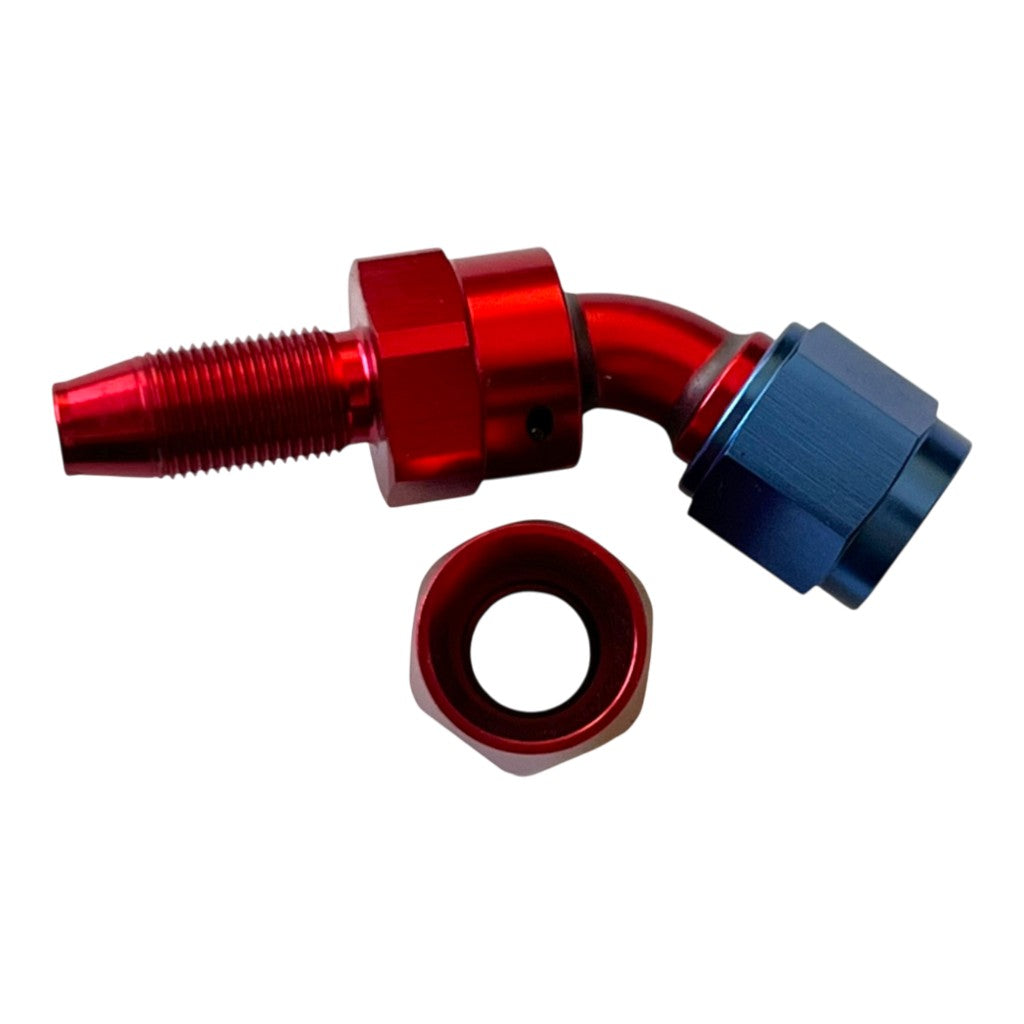 ARD ARE0209-4506-RED/BLU Fitting, Hose End AN6 45° Degree Red/Blue Photo-3 